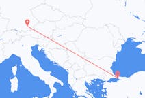 Flyreiser fra Istanbul, Tyrkia til München, Tyskland