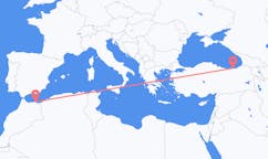Lennot Trabzonista, Turkki Melillalle, Espanja