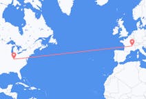 Flights from Louisville, the United States to Lyon, France