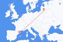 Flights from Kaunas in Lithuania to Barcelona in Spain