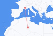 Flyreiser fra Illizi, Algerie til Marseille, Frankrike