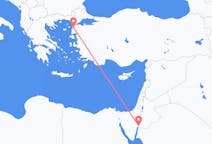 Lennot Aqabasta, Jordania Canakkaleen, Turkki