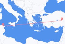 Flyg från Tunis, Tunisien till Kayseri, Turkiet