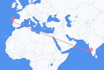 出发地 印度坎努尔目的地 葡萄牙波尔图的航班