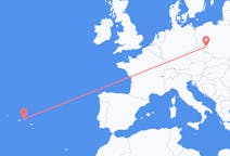 Fly fra Wrocław til Terceira