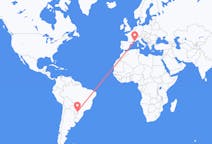 Flyreiser fra Foz do Iguaçu, Brasil til Toulon, Frankrike