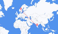 Flyg från Bangalore, Indien till Rörbäcksnäs, Sverige