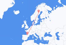 Flights from Pau, Pyrénées-Atlantiques, France to Lycksele, Sweden