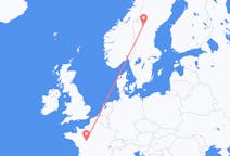 Vluchten van Tours naar Östersund