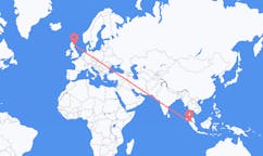 Flüge von Siborong-Borong, Indonesien nach Aberdeen, Schottland