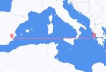 出发地 西班牙出发地 穆尔西亚目的地 希腊Kefallinia的航班