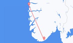 Vluchten van Kristiansand naar Florø