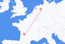 Flyreiser fra Münster, Tyskland til Bergerac, Frankrike