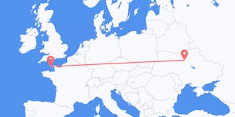 Flyrejser fra Ukraine til Guernsey