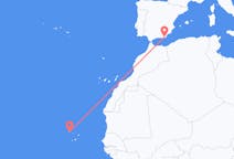 Vluchten van São Vicente, Kaapverdië naar Almeria, Spanje