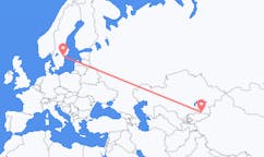 Flights from Almaty to Norrköping