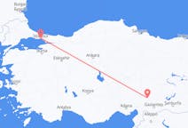 Flyg från Kahramanmaraş, Turkiet till Istanbul, Turkiet
