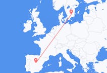 Flyreiser fra Växjö, Sverige til Madrid, Spania