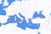 Flyg från Giresun, Turkiet till Barcelona, Spanien