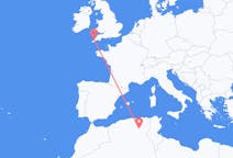 Flyg från Biskra, Algeriet till Newquay, England