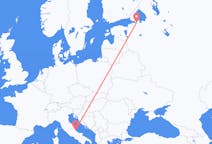 Vluchten van Sint-Petersburg, Rusland naar Pescara, Italië