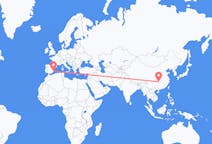 Flyreiser fra Zhangjiajie, Kina til Alicante, Spania
