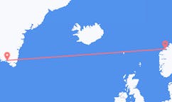 Flyg från Narsaq, Grönland till Molde, Norge