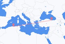 Flyreiser fra Béjaïa, Algerie til Giresun, Tyrkia