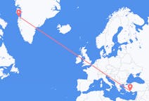Flyreiser fra Aasiaat, Grønland til Antalya, Tyrkia