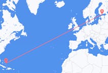 Рейсы с острова Сан-Сальвадор, Багамы в Хельсинки, Финляндия