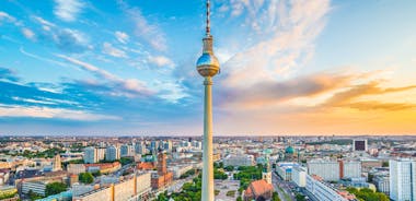 Berlin cityscape with Berlin cathedral and Television tower, Germany.