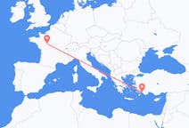 Flyg från Tours, Frankrike till Dalaman, Turkiet