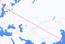 Flyrejser fra Taipei, Taiwan til Umeå, Sverige