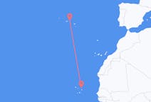 Flyrejser fra Sal, Kap Verde til Terceira, Portugal