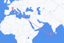 Flights from Kudahuvadhoo, Maldives to Marseille, France
