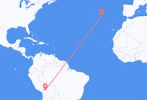 Flyg från La Paz, Bolivia till Santa Maria, Kap Verde, Portugal