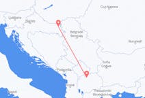 Vols d’Osijek, Croatie pour Skopje, Macédoine du Nord