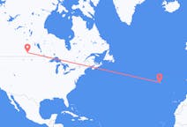 Flyg från Regina, Saskatchewan till Ponta Delgada