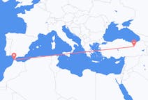 เที่ยวบิน จาก แทนเกียร์, โมร็อกโก ไปยัง แอร์ซินจัน, ตุรกี