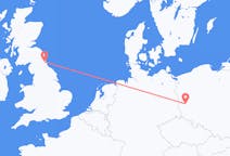 Flights from Zielona Góra, Poland to Newcastle upon Tyne, the United Kingdom