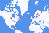 Flyg från Winnipeg till Helsingfors