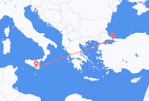 Flyg från Comiso, Italien till Istanbul, Turkiet