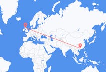 Flyrejser fra Wuzhou, Kina til Glasgow, Skotland