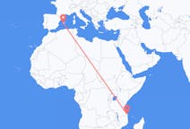 Flights from Mtwara, Tanzania to Palma de Mallorca, Spain