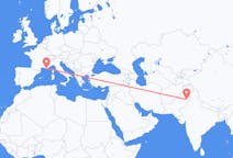 Flyreiser fra Faisalabad District, Pakistan til Toulon, Frankrike