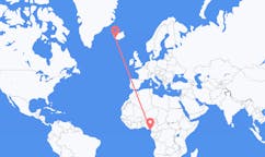 航班从赤道几内亚马拉博市到雷克雅维克市，冰岛塞尔