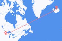 Vluchten van Minneapolis, Verenigde Staten naar Akureyri, IJsland