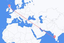 Flyrejser fra Mangalore, Indien til Glasgow, Skotland