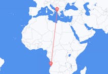 Flyg från Catumbela, Angola till Korfu, Angola