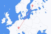 Vluchten van Zürich, Zwitserland naar Tampere, Finland